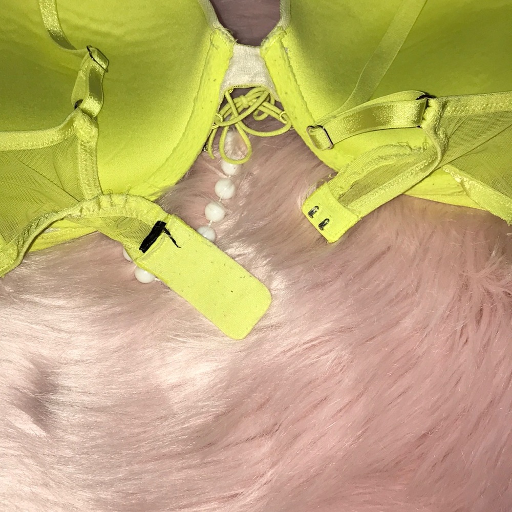 Victoria Secret Neon Yellow Bra - Picture 3 of 5
